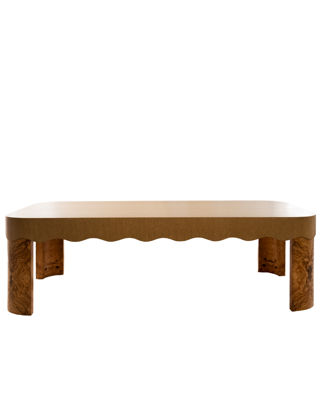 Scalloped coffee table