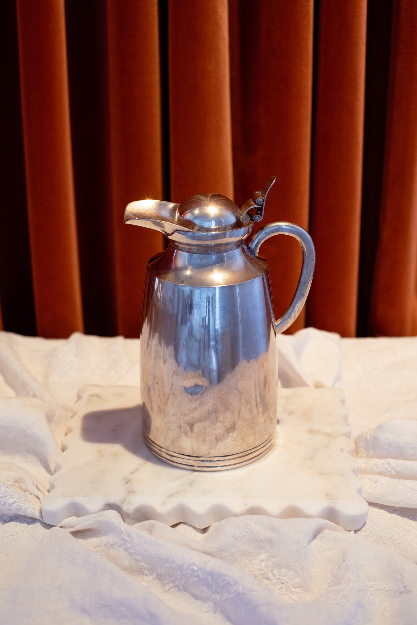 Vintage Silver Thermos