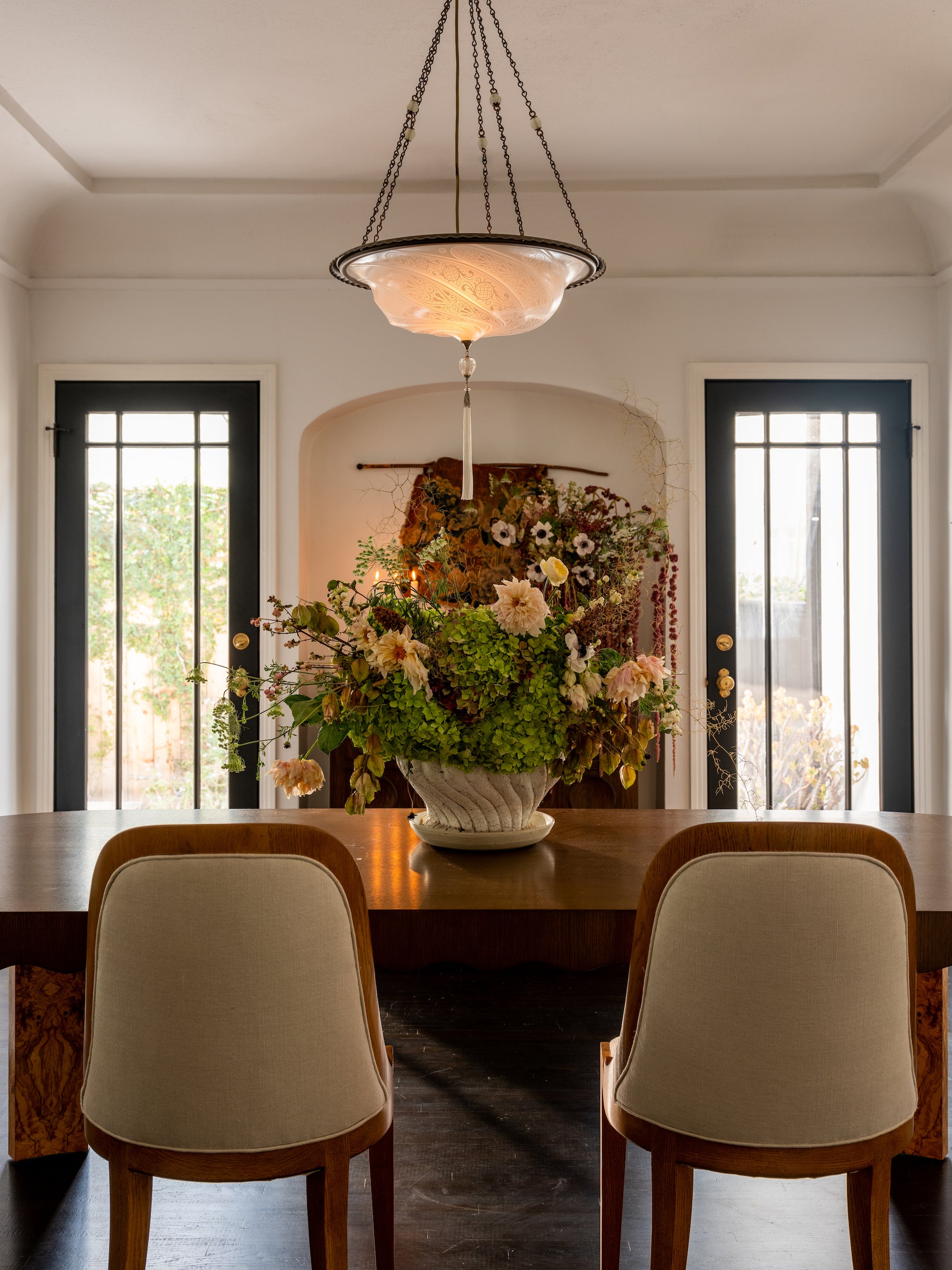 Dining table and chairs