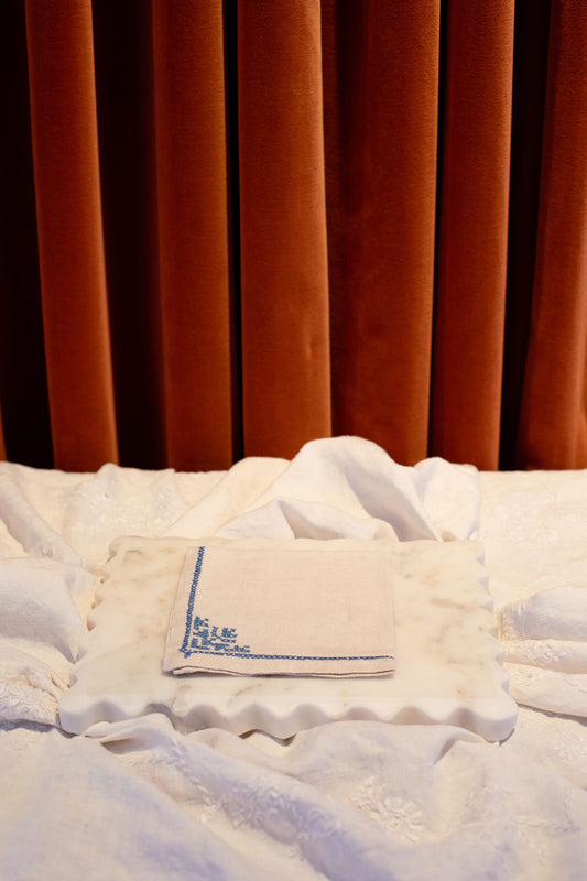 Embroidered Linen Napkins (set of 4)