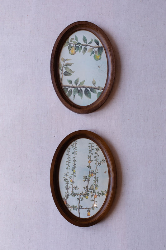 Wooden Oval Frame