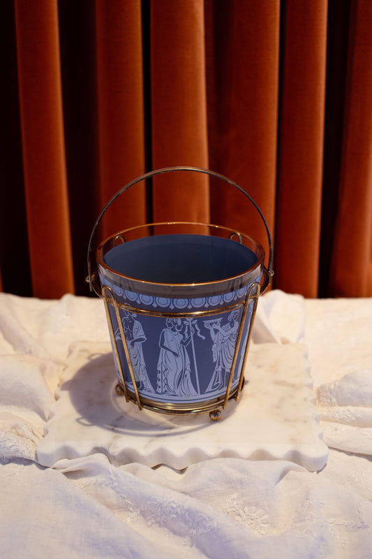 Vintage Glass Ice Bucket