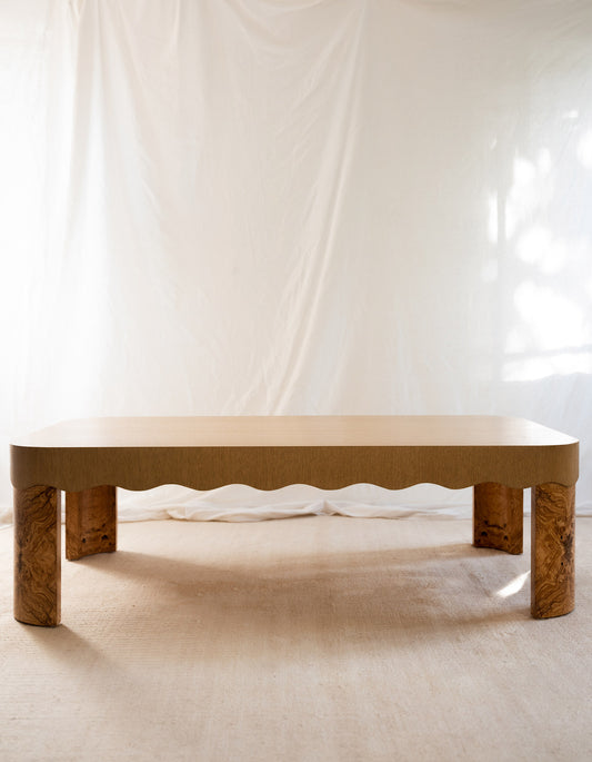 Scalloped coffee table